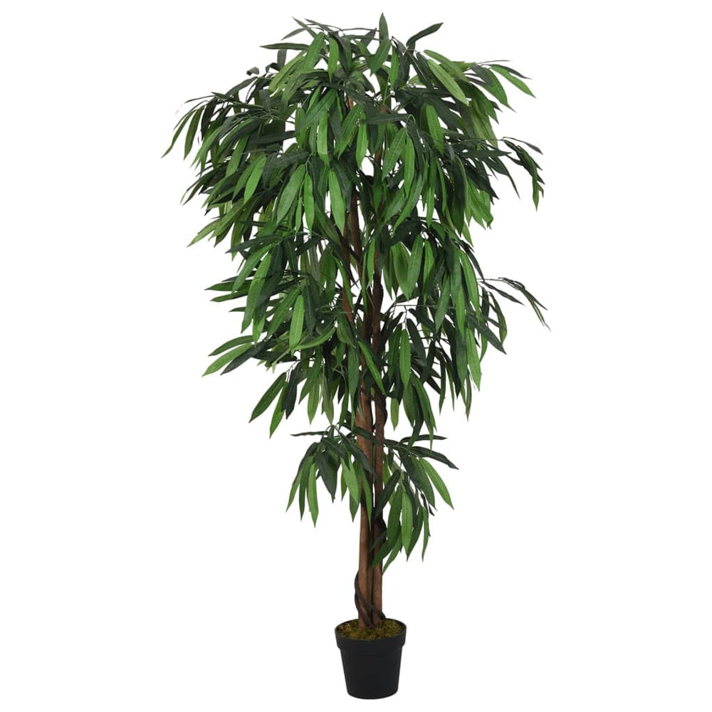 Artificial mango tree, green, 80 cm, 300 leaves