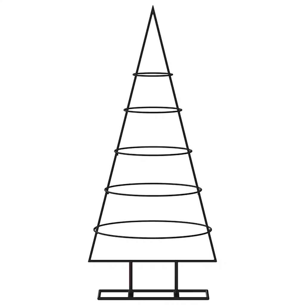 Metal Christmas tree, black, 90 cm