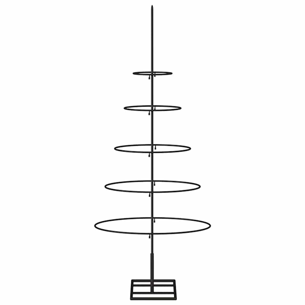 Metal Christmas tree, black, 90 cm