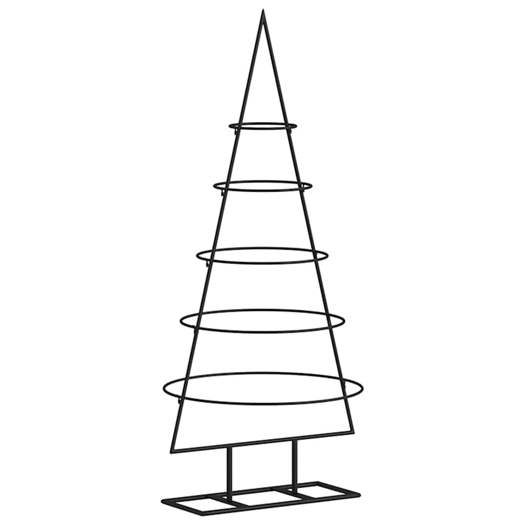 Metal Christmas tree, black, 90 cm