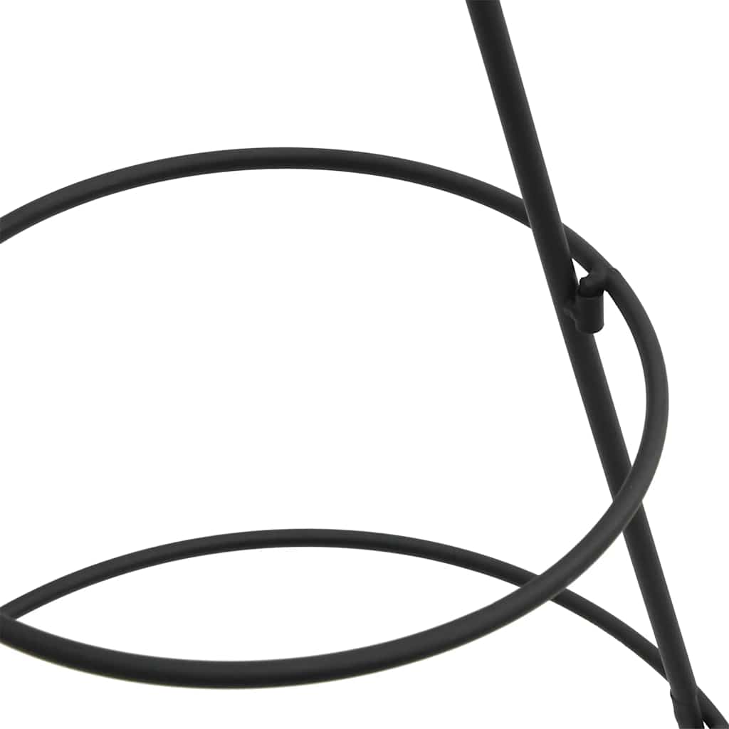 Metal Christmas tree, black, 90 cm