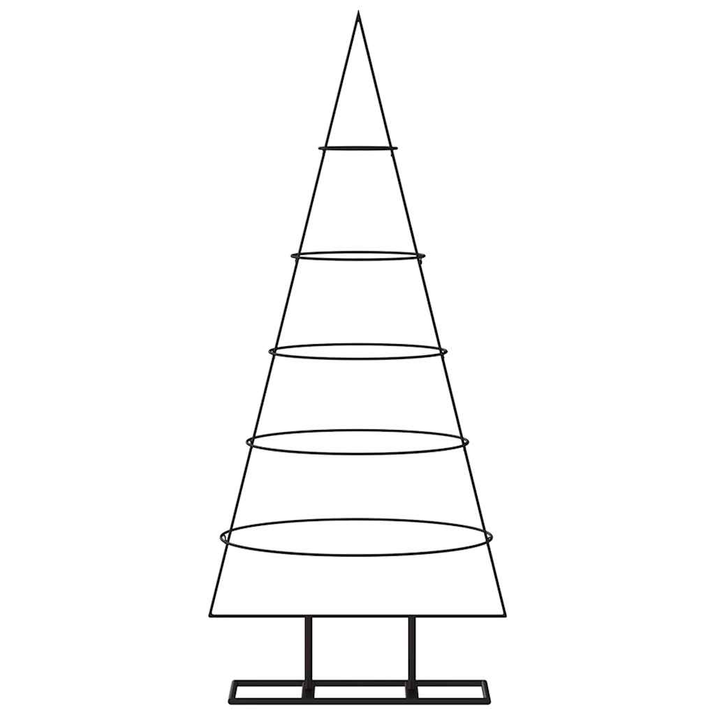 Metalinė Kalėdų eglutė, juodos spalvos, 125cm