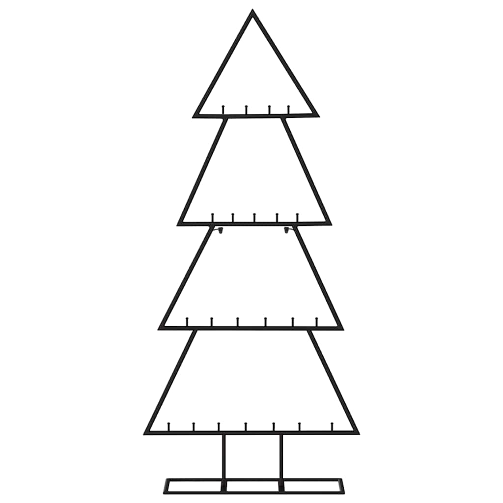 Metal Christmas tree, MEADOW ARCTIC, black, 125cm.