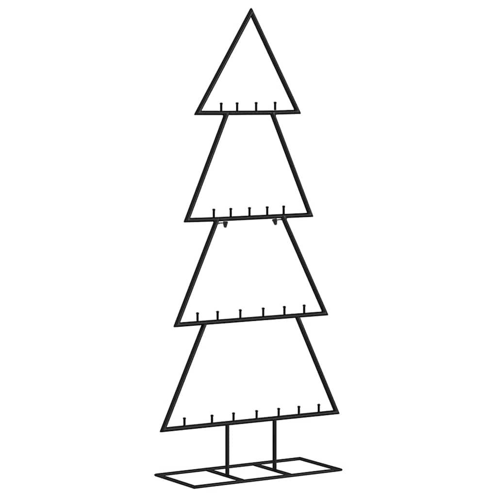 Metal Christmas tree, MEADOW ARCTIC, black, 125cm.