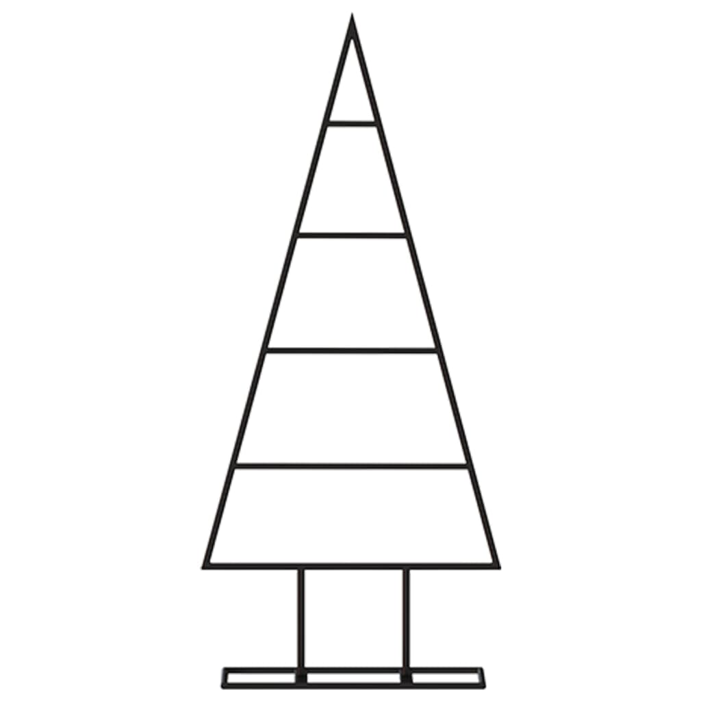 Metal Christmas tree, black, 60 cm