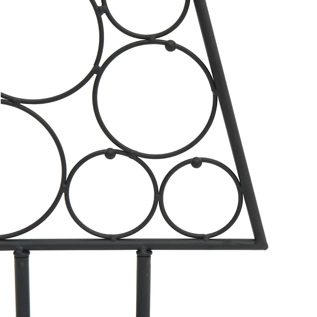 Metalinė Kalėdų eglutė, juodos spalvos, 90 cm