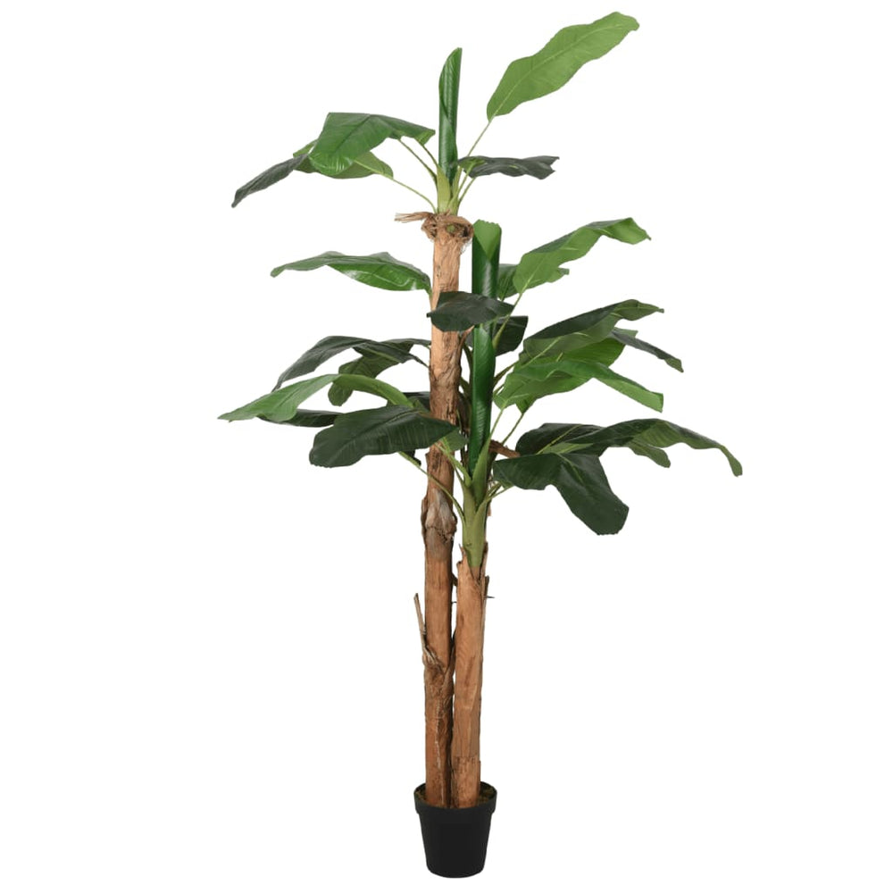 Artificial banana tree, green, 180cm, 19 leaves