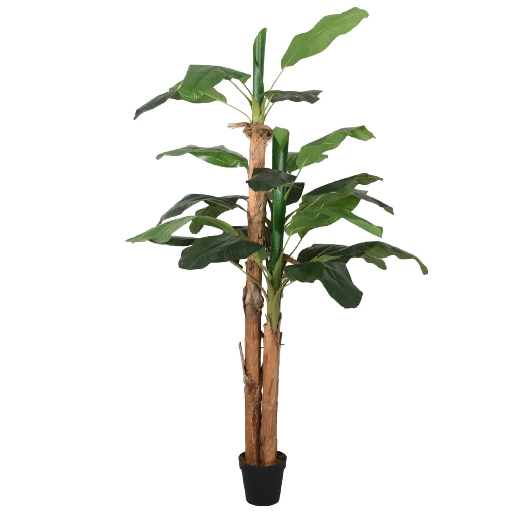 Mākslīgais banānu koks, zaļš, 200 cm, 22 lapas