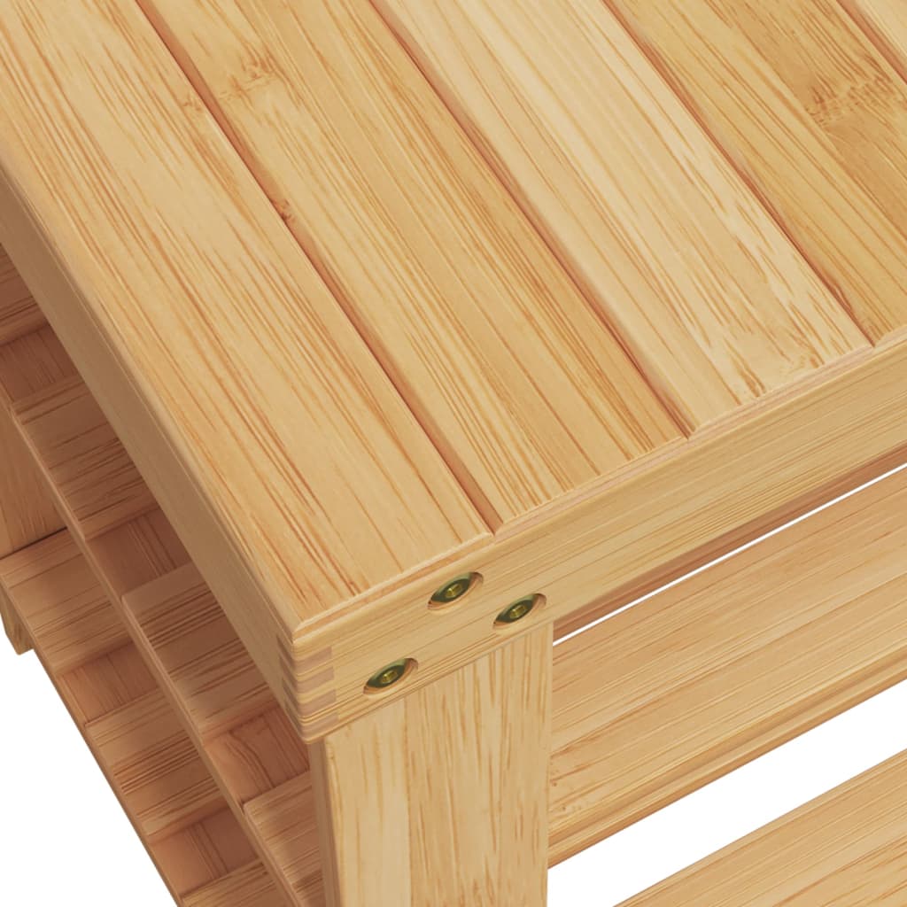 Apavu plaukts, 3 līmeņi, 70x27,5x45cm, bambuss