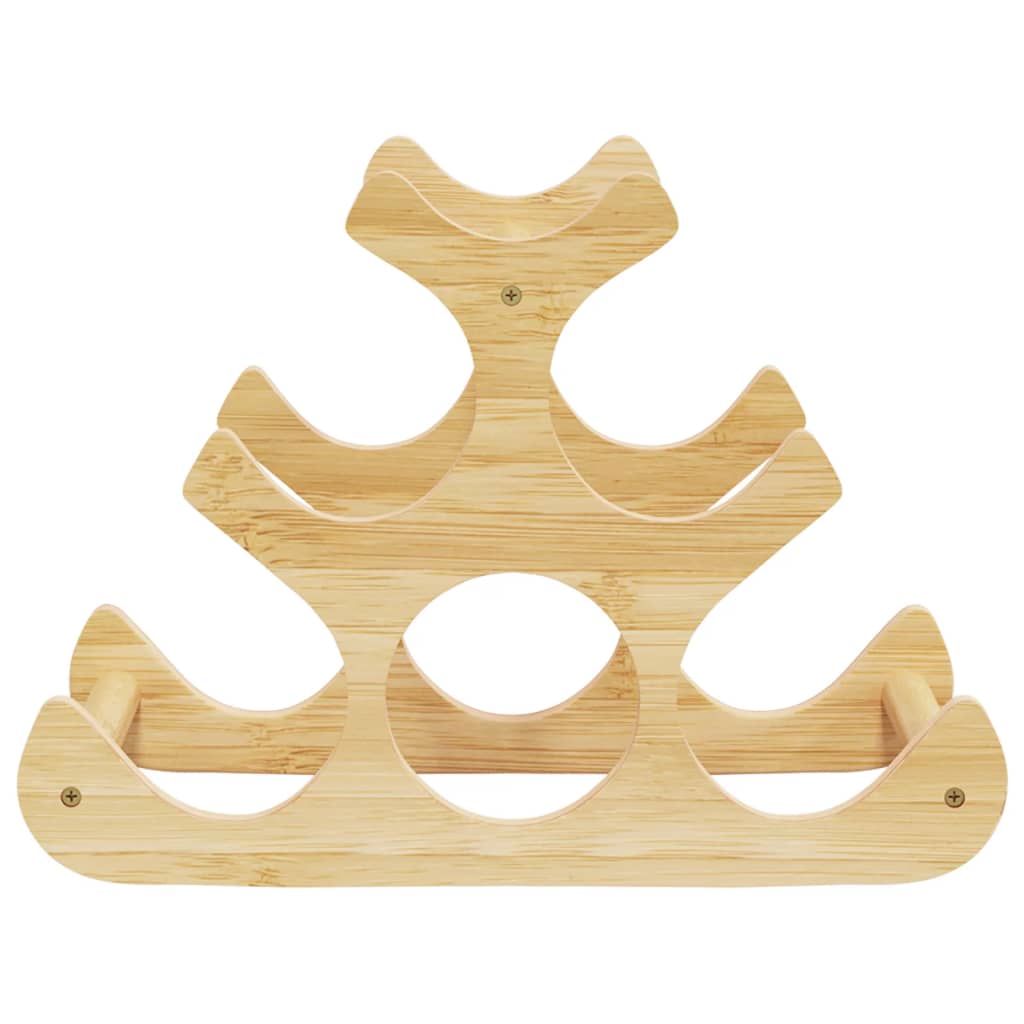 Stovas vynui skirtas 6 buteliams, 35x18x25,5cm, bambukas