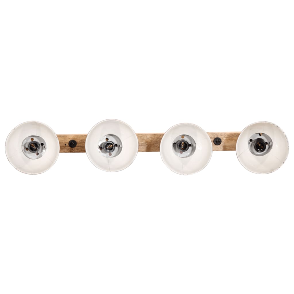 Sienas lampa, balināta sarkana, 90x25cm, 25W, E27