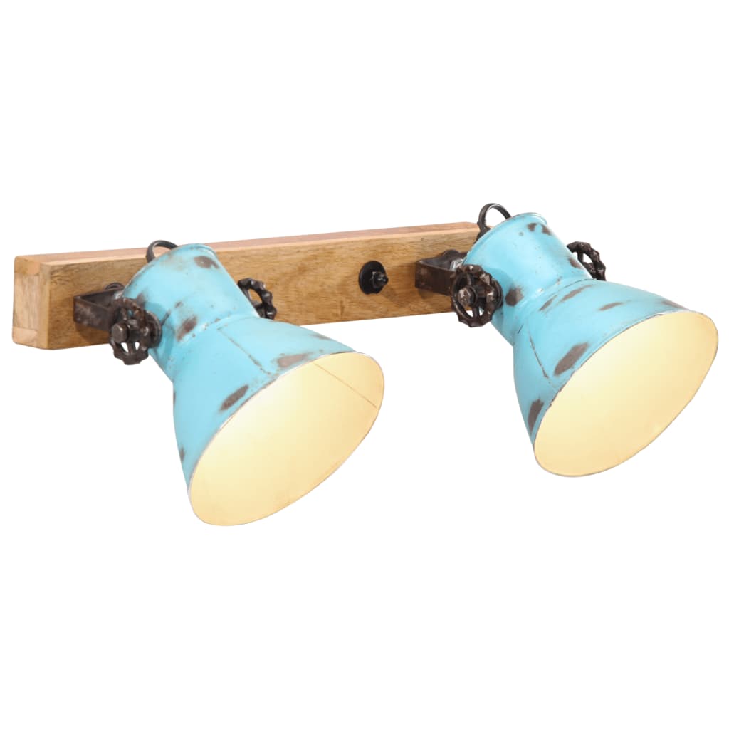 Wall light, whitewashed blue, 45x25cm, 25W, E27