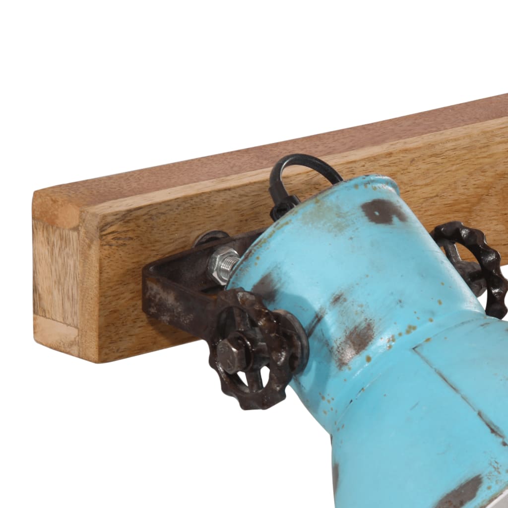 Wall light, whitewashed blue, 45x25cm, 25W, E27