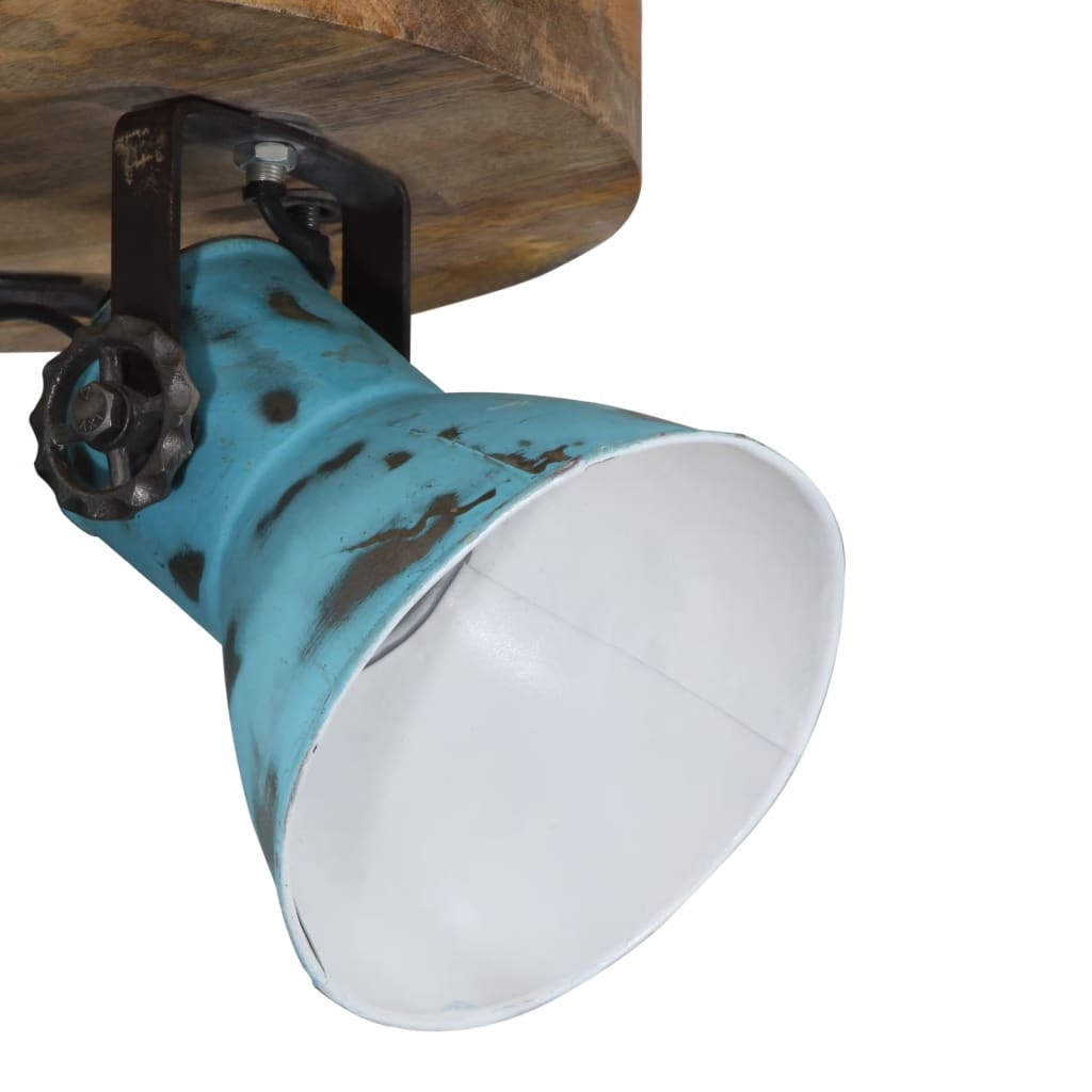 Griestu lampa, balināta zila, 35x35x25cm, 25W, E27