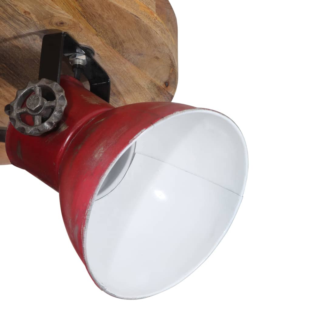Griestu lampa, balināta sarkana, 35x35x25cm, 25W, E27