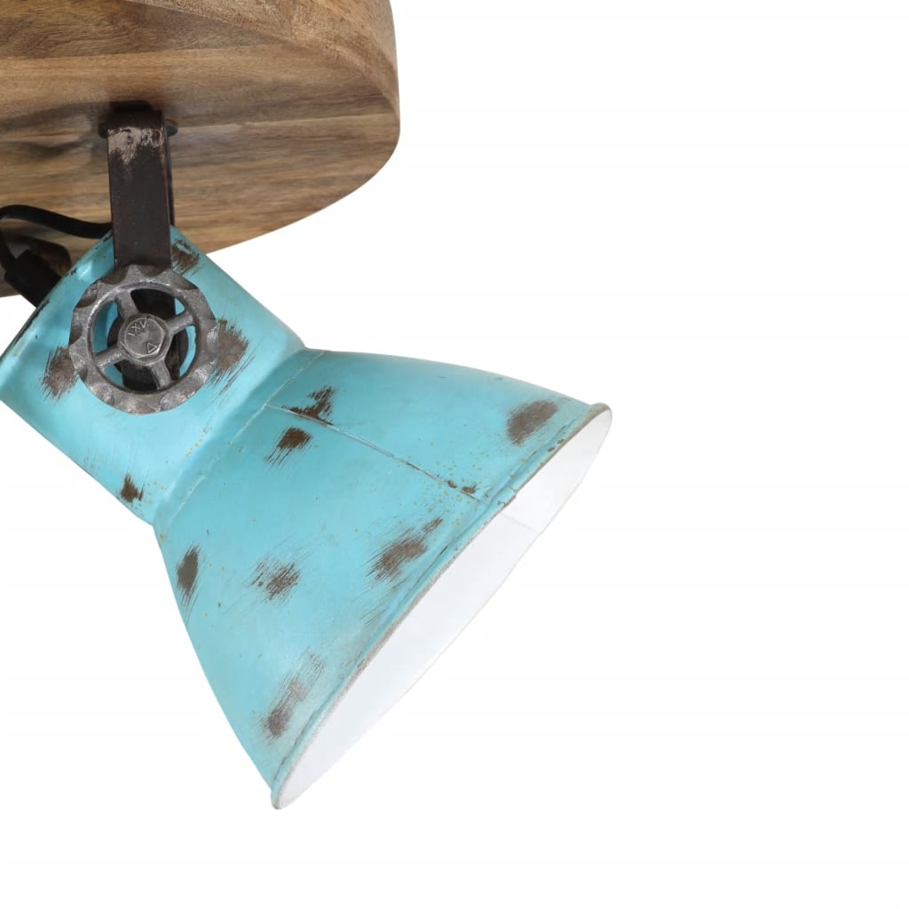 Ceiling light, whitewashed blue, 50x50x25cm, 25W, E27