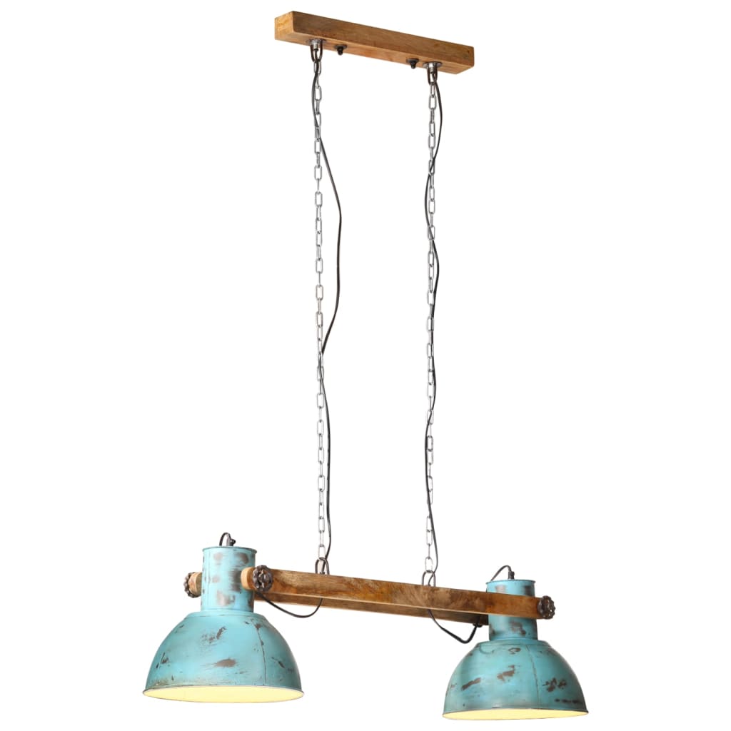 Piekaramā lampa, balināta zila, 85x28x109cm, 25W