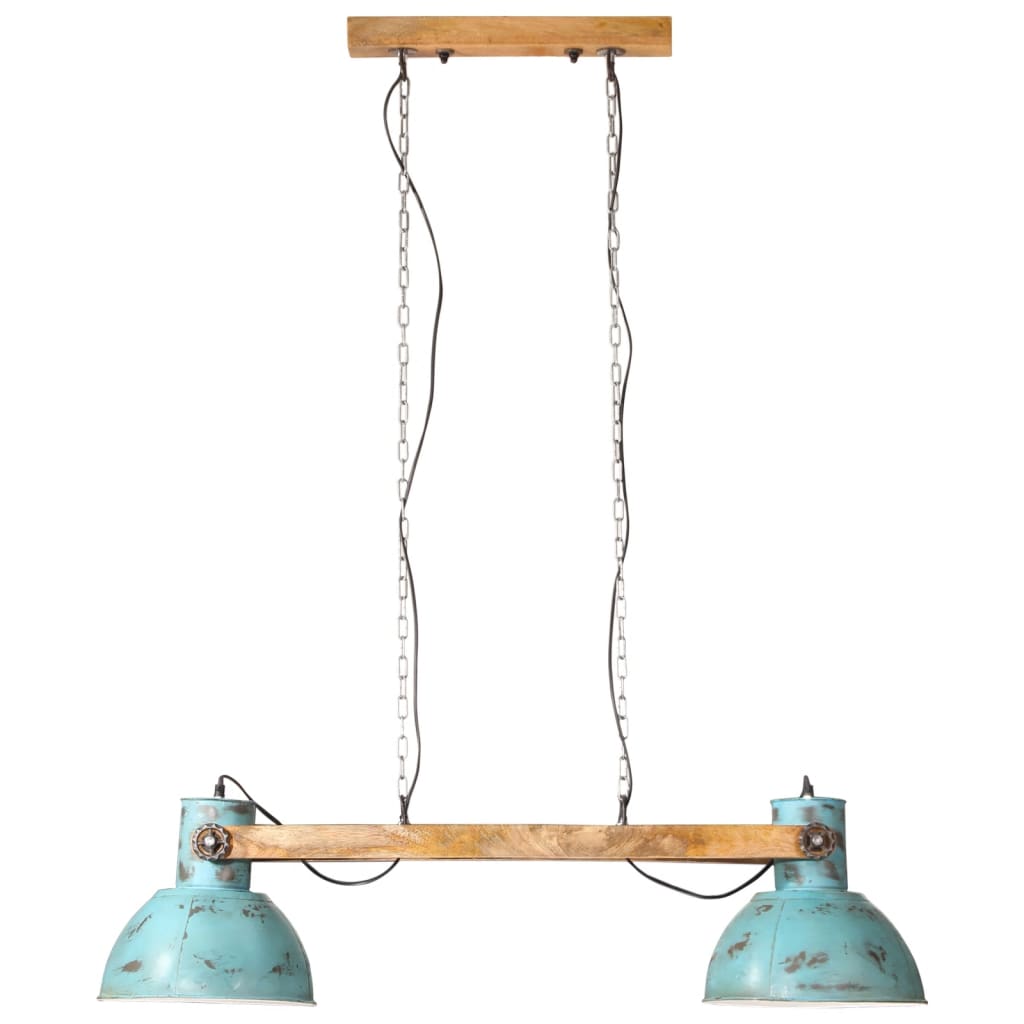 Piekaramā lampa, balināta zila, 85x28x109cm, 25W