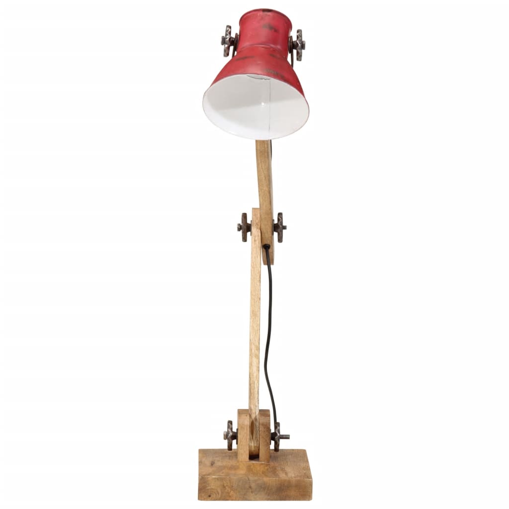 Rašomojo stalo šviestuvas, baltintas raudonas, 23x18x96cm, 25W