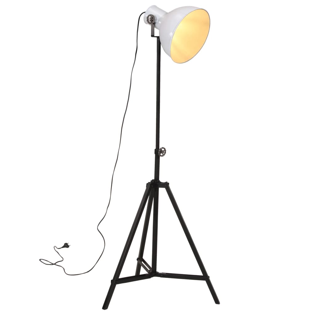 Stāvlampa, balta, 61x61x90/150cm, 25W, E27