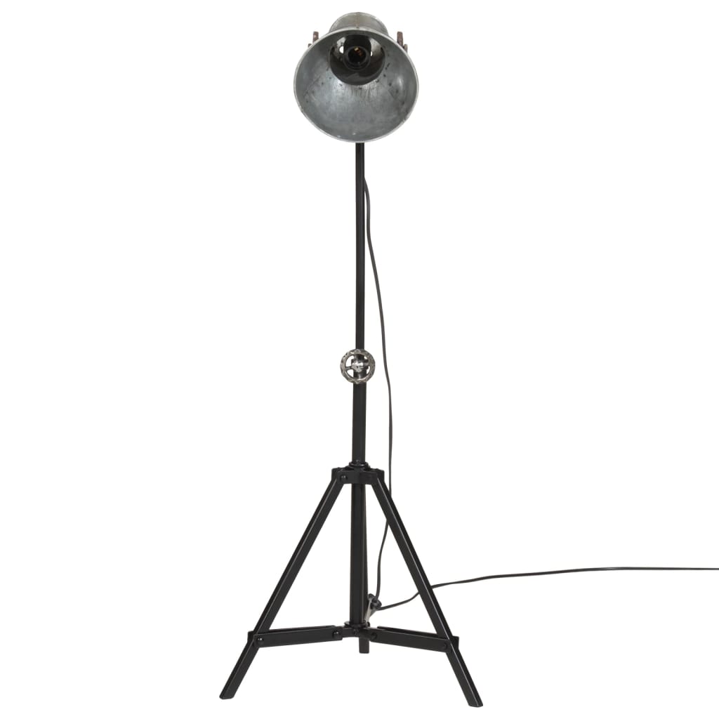 Stāvlampa, sudraba, 35x35x65/95cm, 25W, E27, vintāžas