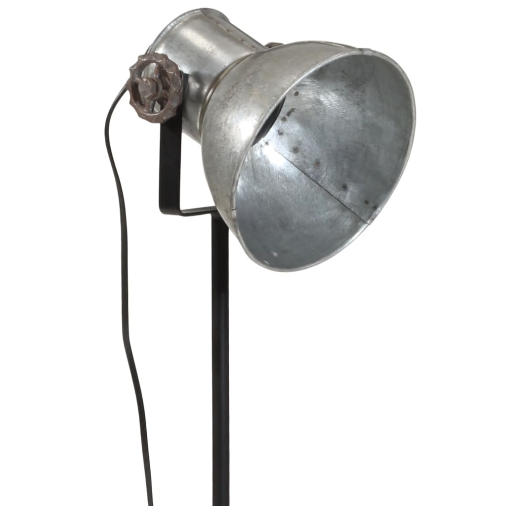 Stāvlampa, sudraba, 35x35x65/95cm, 25W, E27, vintāžas