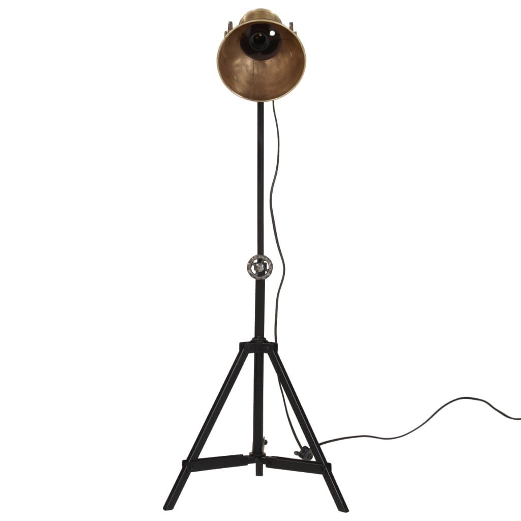 Floor lamp, brass, 35x35x65/95cm, 25W, E27, antique