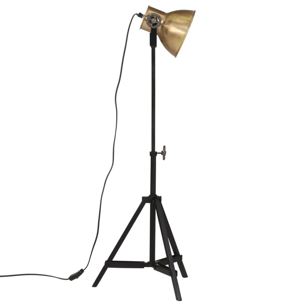 Floor lamp, brass, 35x35x65/95cm, 25W, E27, antique