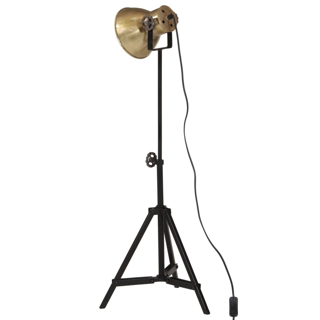 Floor lamp, brass, 35x35x65/95cm, 25W, E27, antique