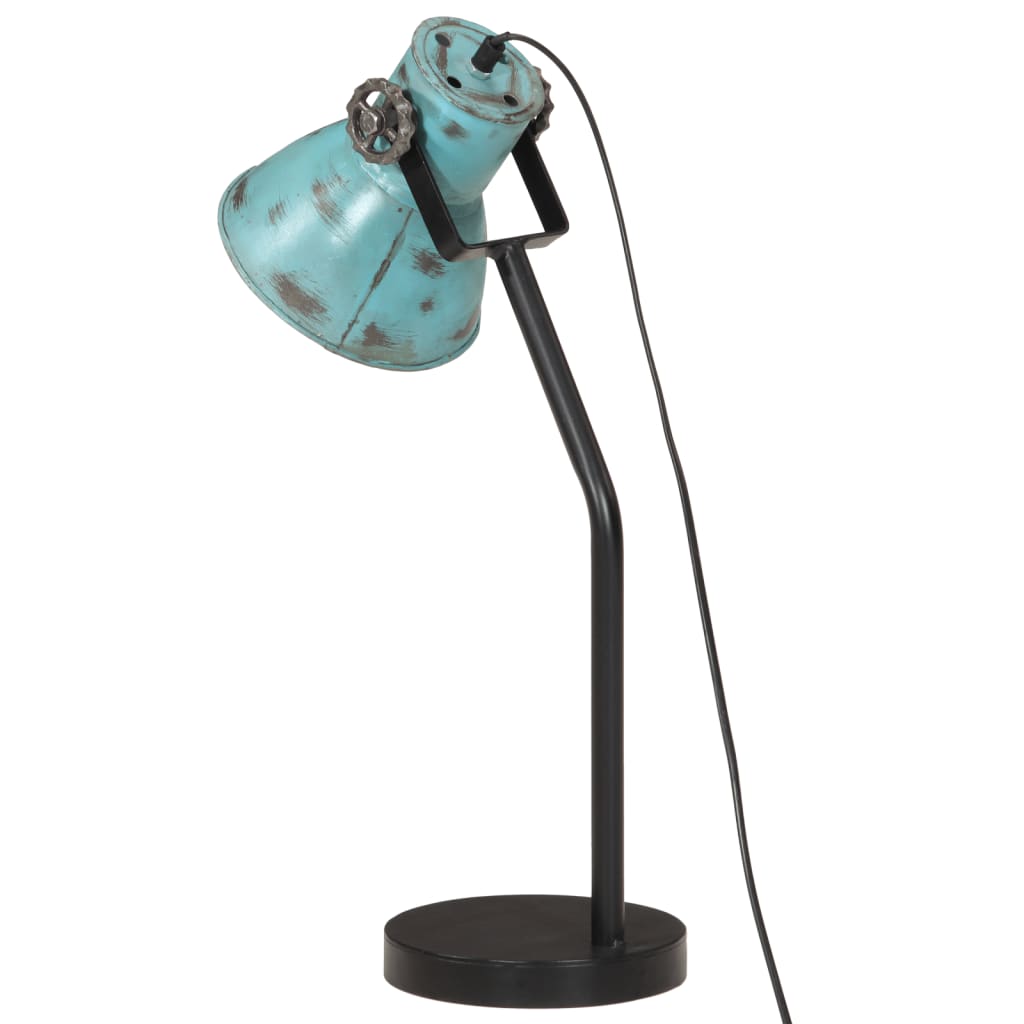Rakstāmgalda lampa, balināti zila, 17x17x60cm, 25W