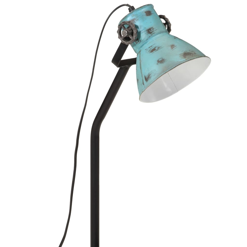 Rakstāmgalda lampa, balināti zila, 17x17x60cm, 25W