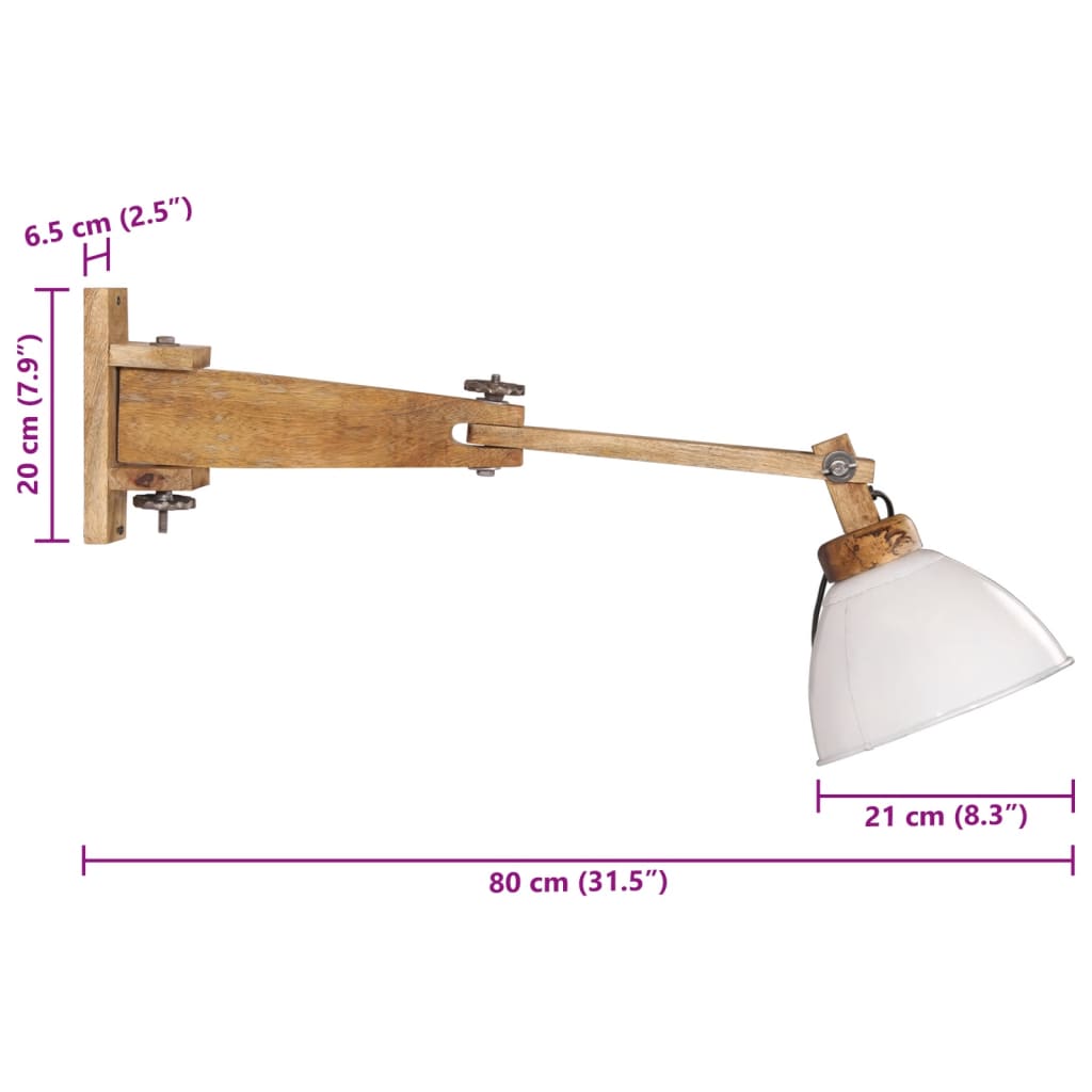 Sienas lampa, balta, 25W, E27