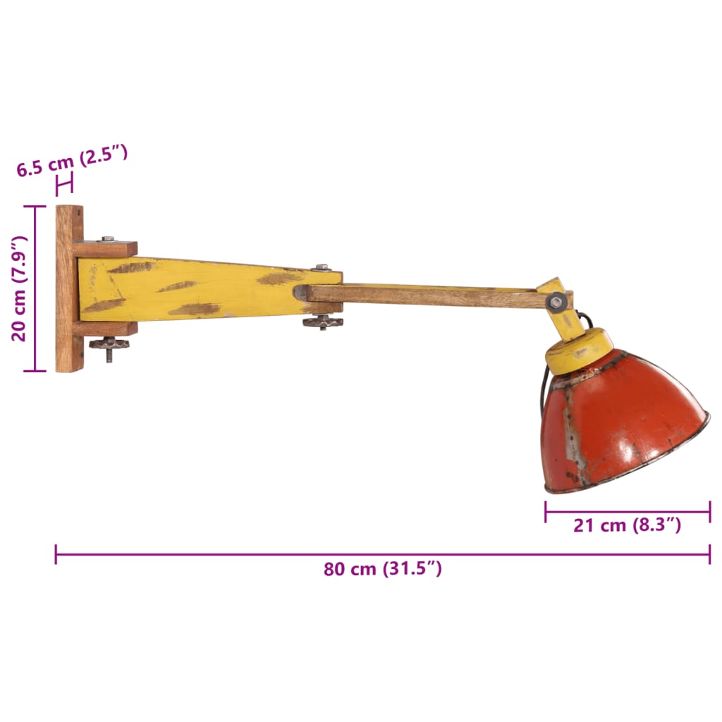 Wall lamp, various colors, 25W, E27