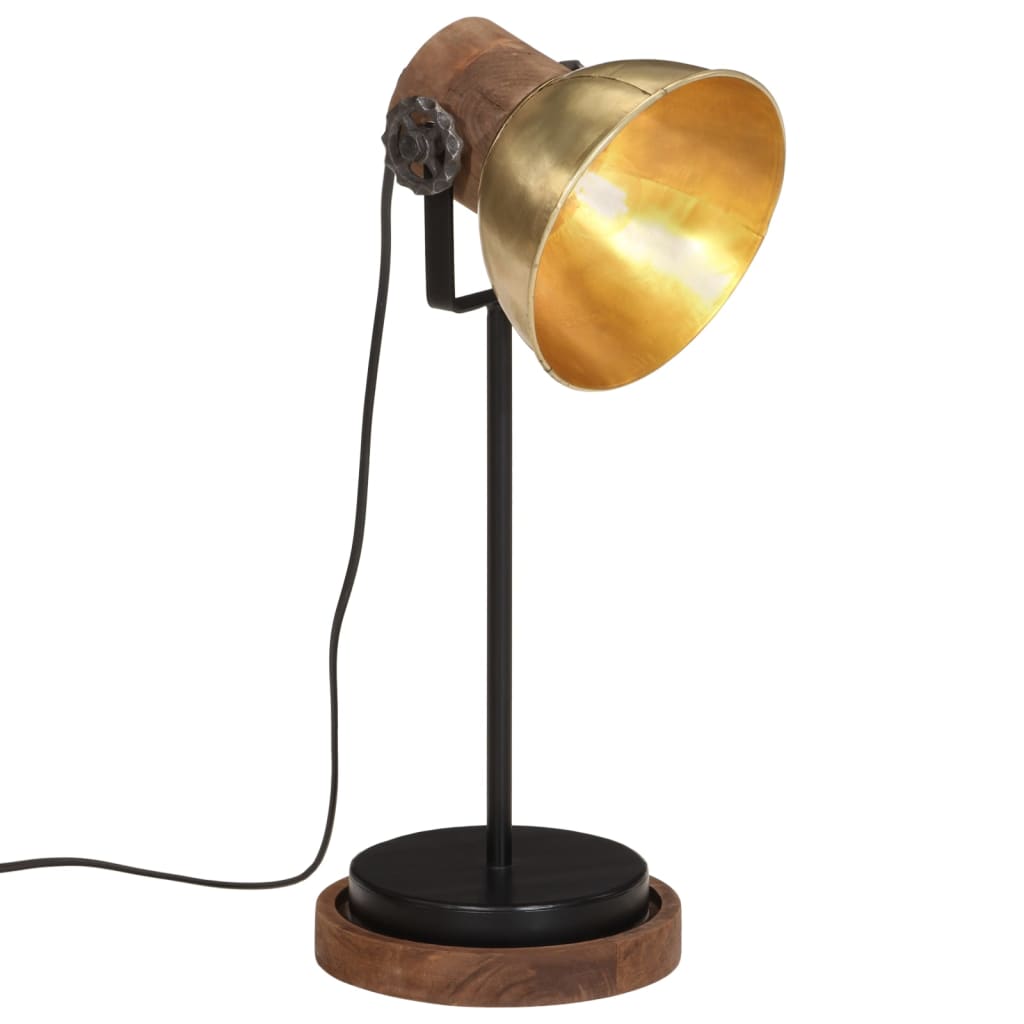 Rakstāmgalda lampa, misiņš, 17x17x50cm, 25W, E27