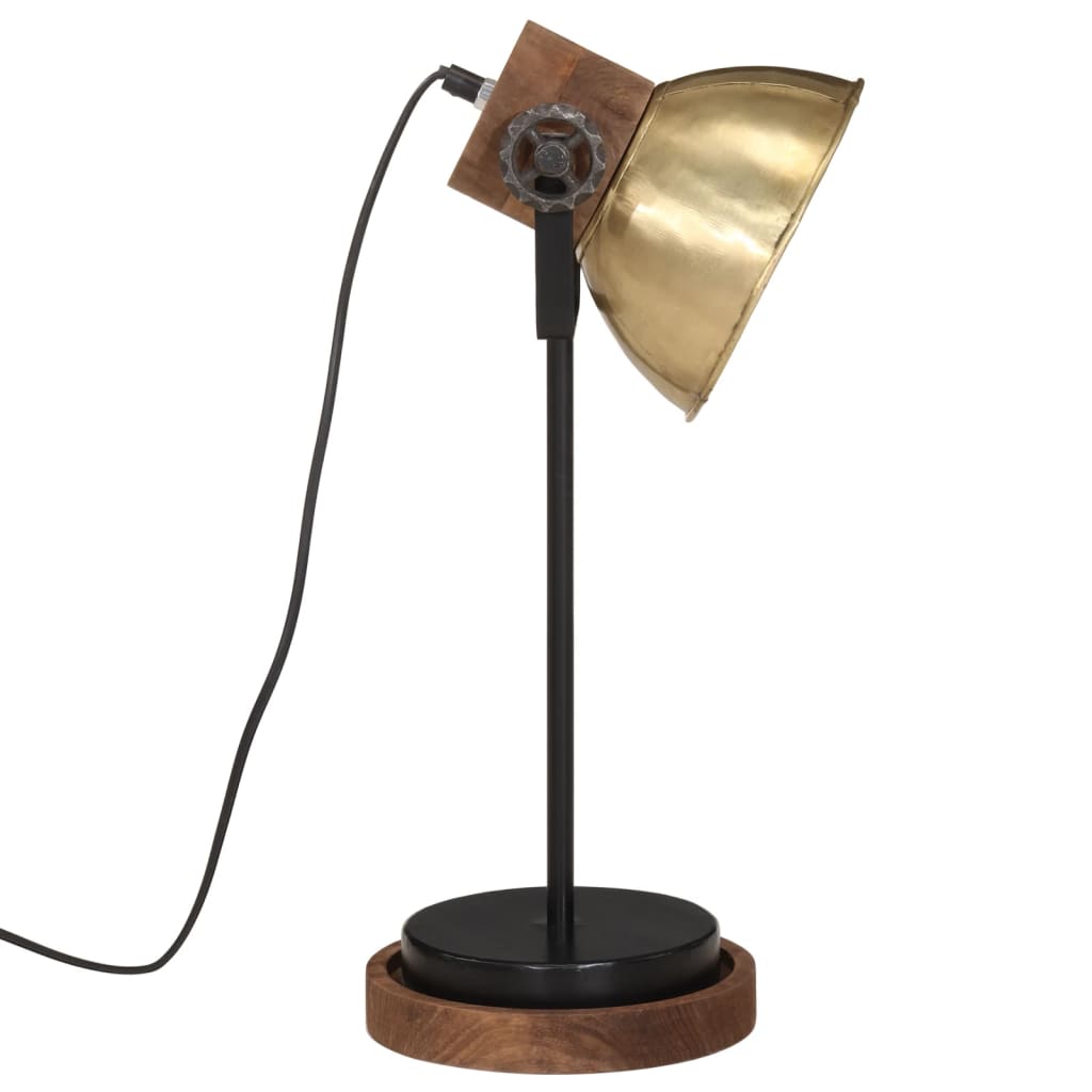 Rakstāmgalda lampa, misiņš, 17x17x50cm, 25W, E27