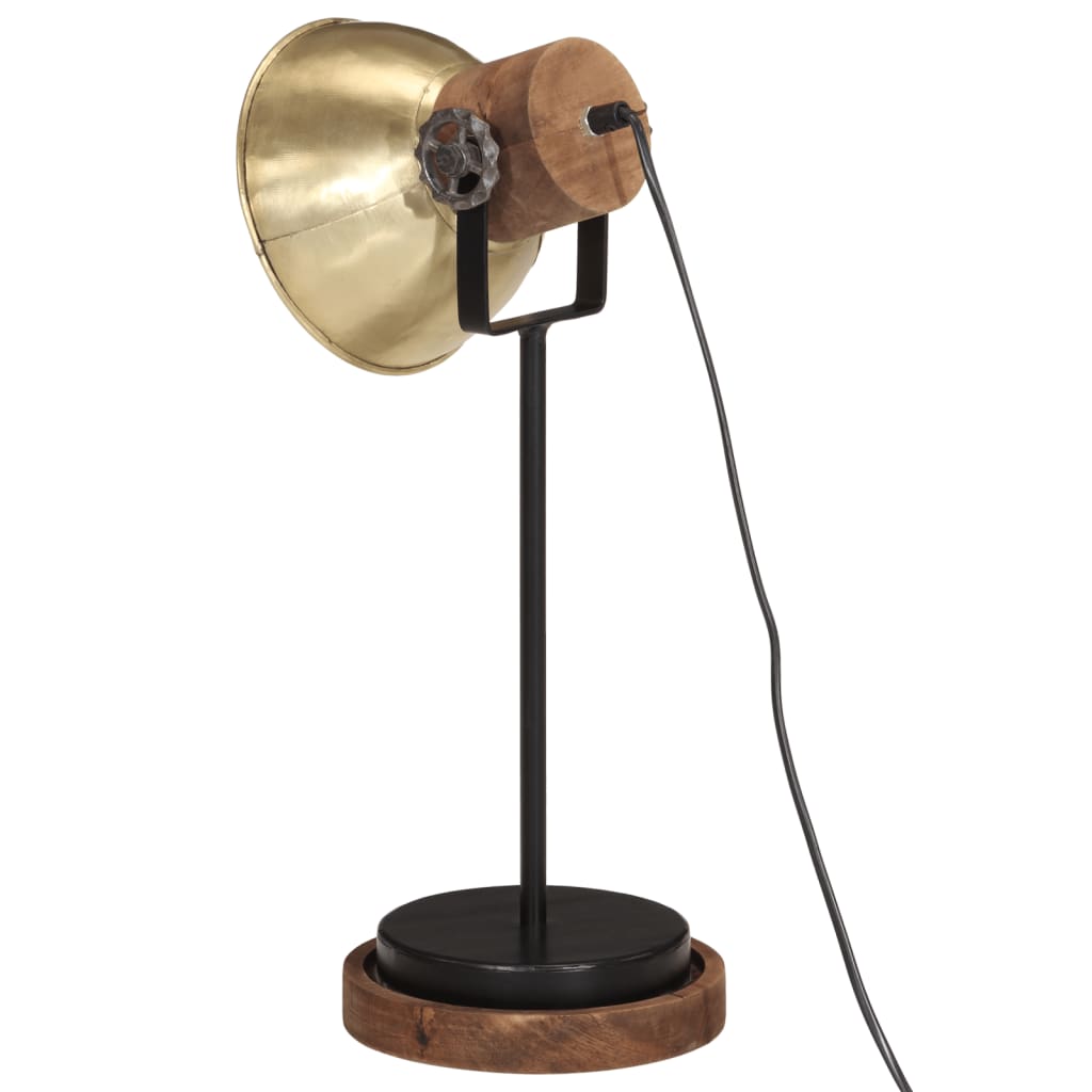 Rakstāmgalda lampa, misiņš, 17x17x50cm, 25W, E27