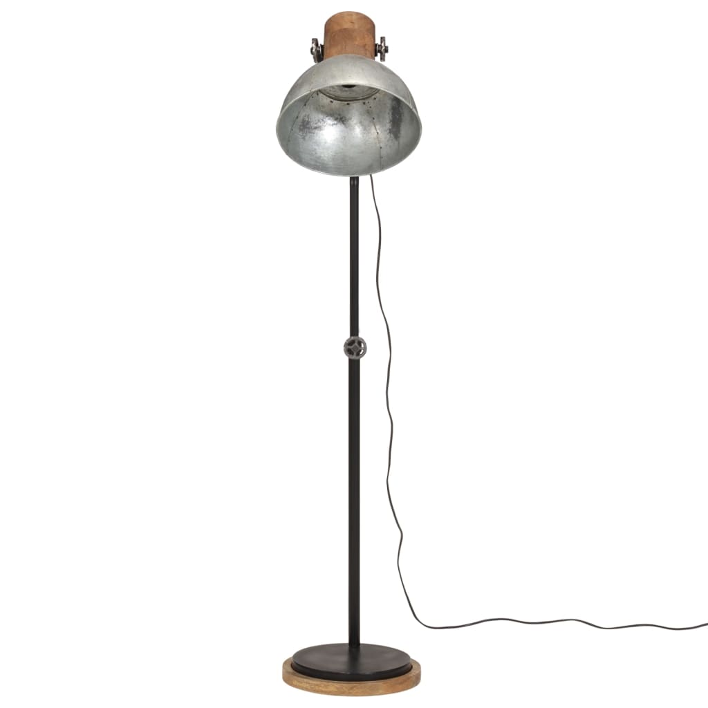 Stāvlampa, sudraba, 30x30x100-150cm, 25W, E27, vintažīga