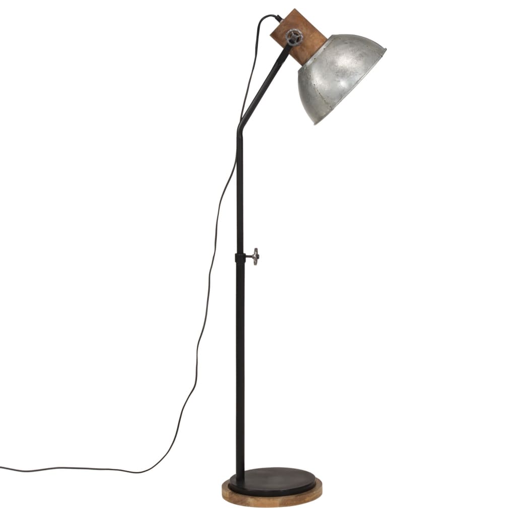 Stāvlampa, sudraba, 30x30x100-150cm, 25W, E27, vintažīga