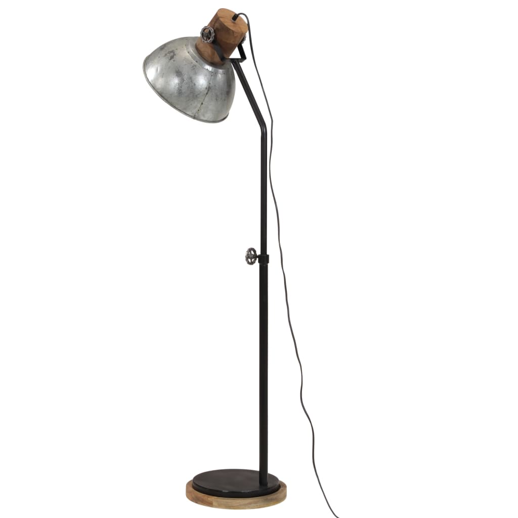 Stāvlampa, sudraba, 30x30x100-150cm, 25W, E27, vintažīga