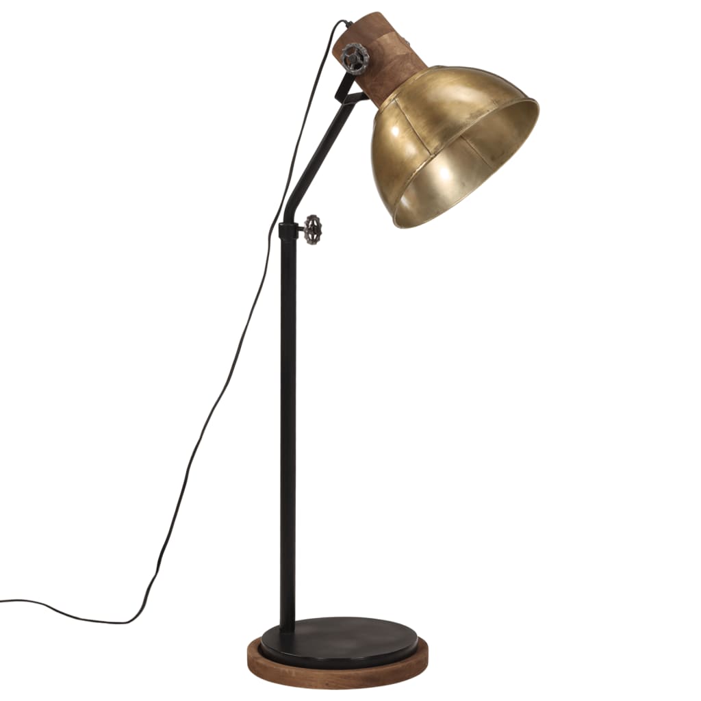 Floor lamp, brass, 30x30x100-150cm, 25W, E27, antique