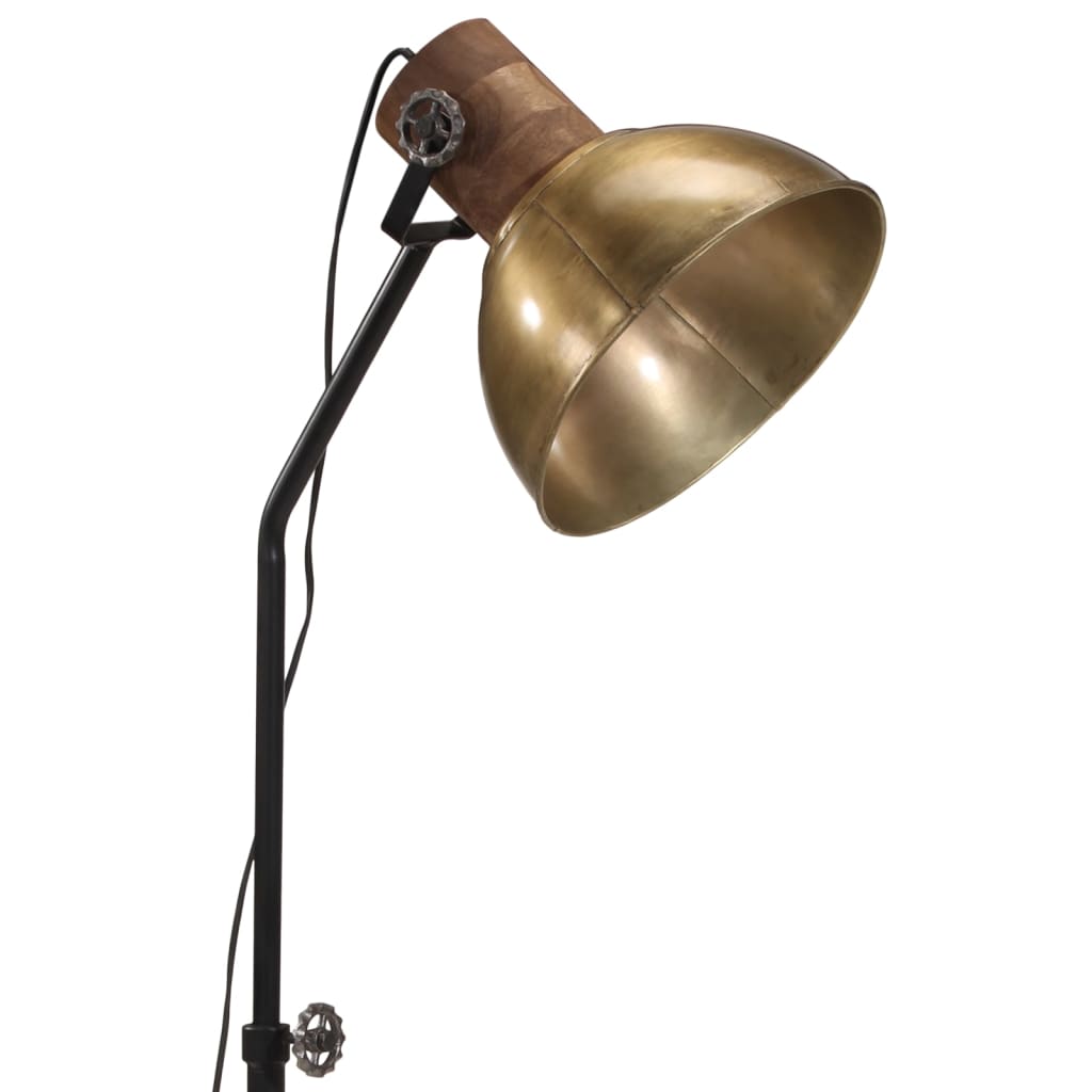 Floor lamp, brass, 30x30x100-150cm, 25W, E27, antique