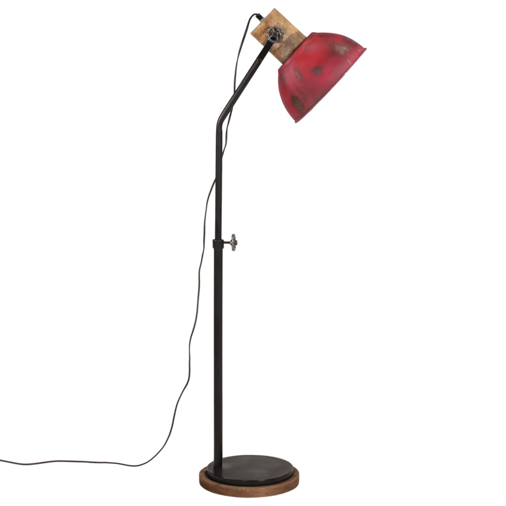 Floor lamp, bleached red, 30x30x100-150cm, 25W, E27