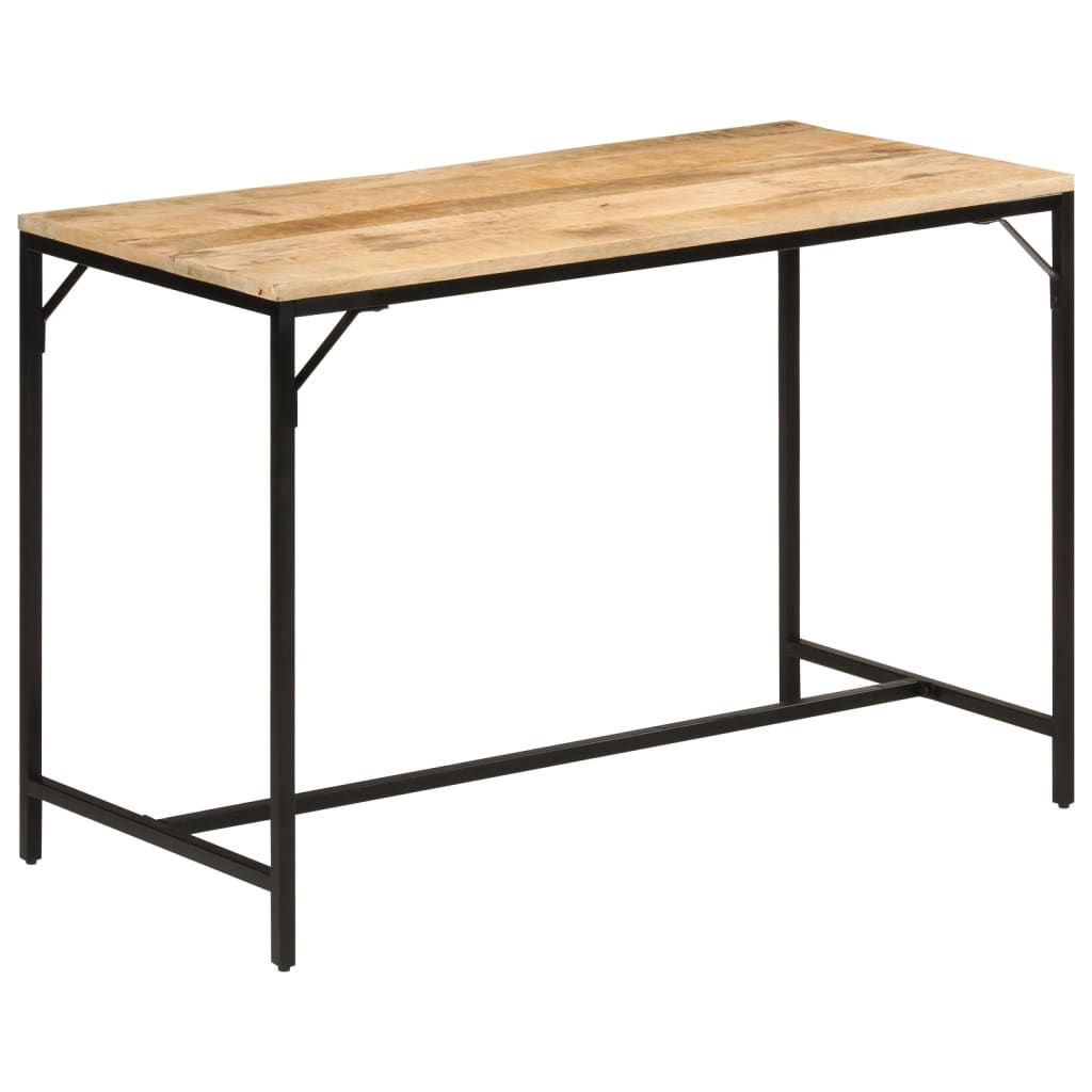 Valgomojo stalas, 110x55x75cm, mango medienos masyvas/geležis