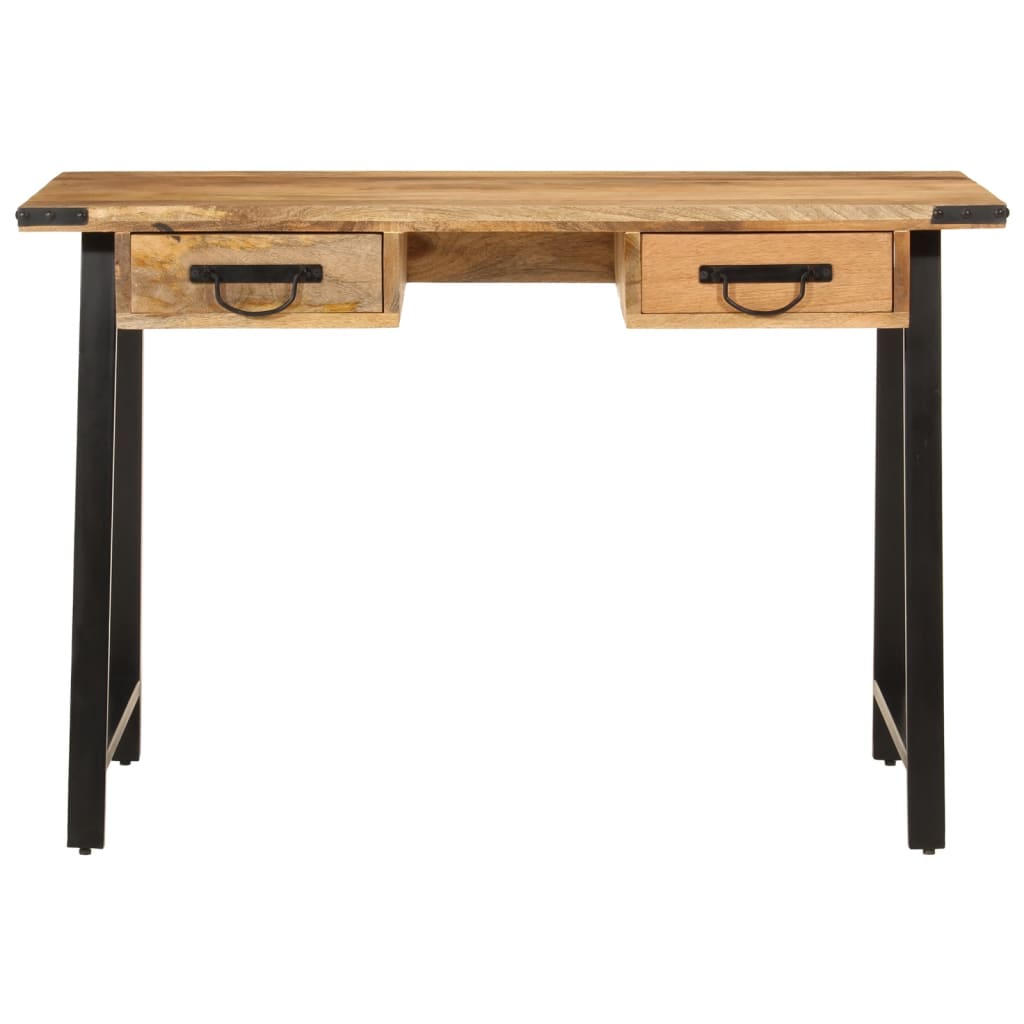 Writing desk with drawers, 105x55x70cm, mango wood and iron