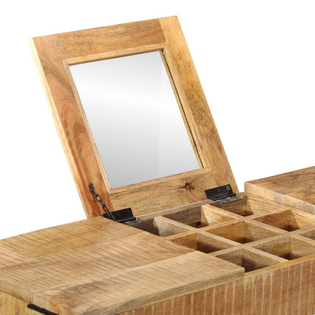 Dressing table, 105x35x75cm, solid mango wood and iron