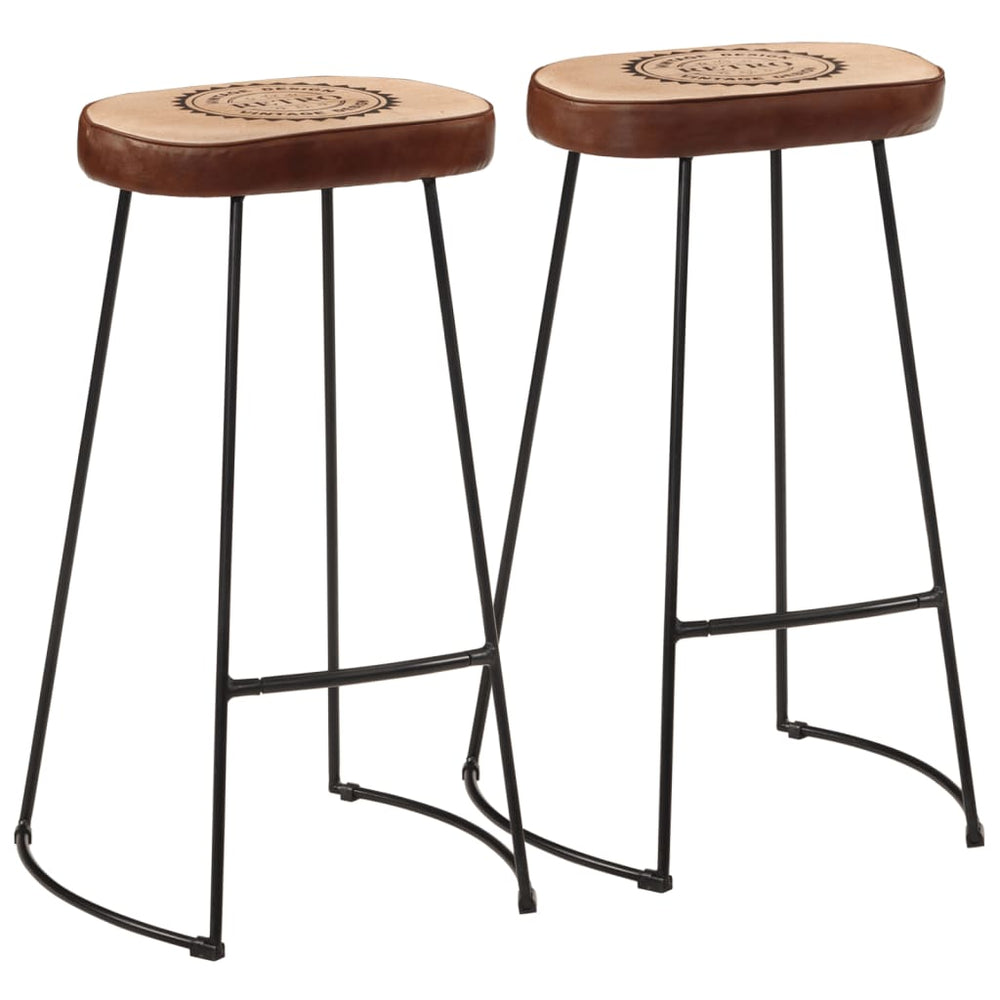 Bar stools, 2 pcs., dark brown, 44x37.5x78cm