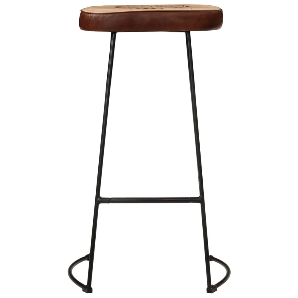 Bar stools, 2 pcs., dark brown, 44x37.5x78cm