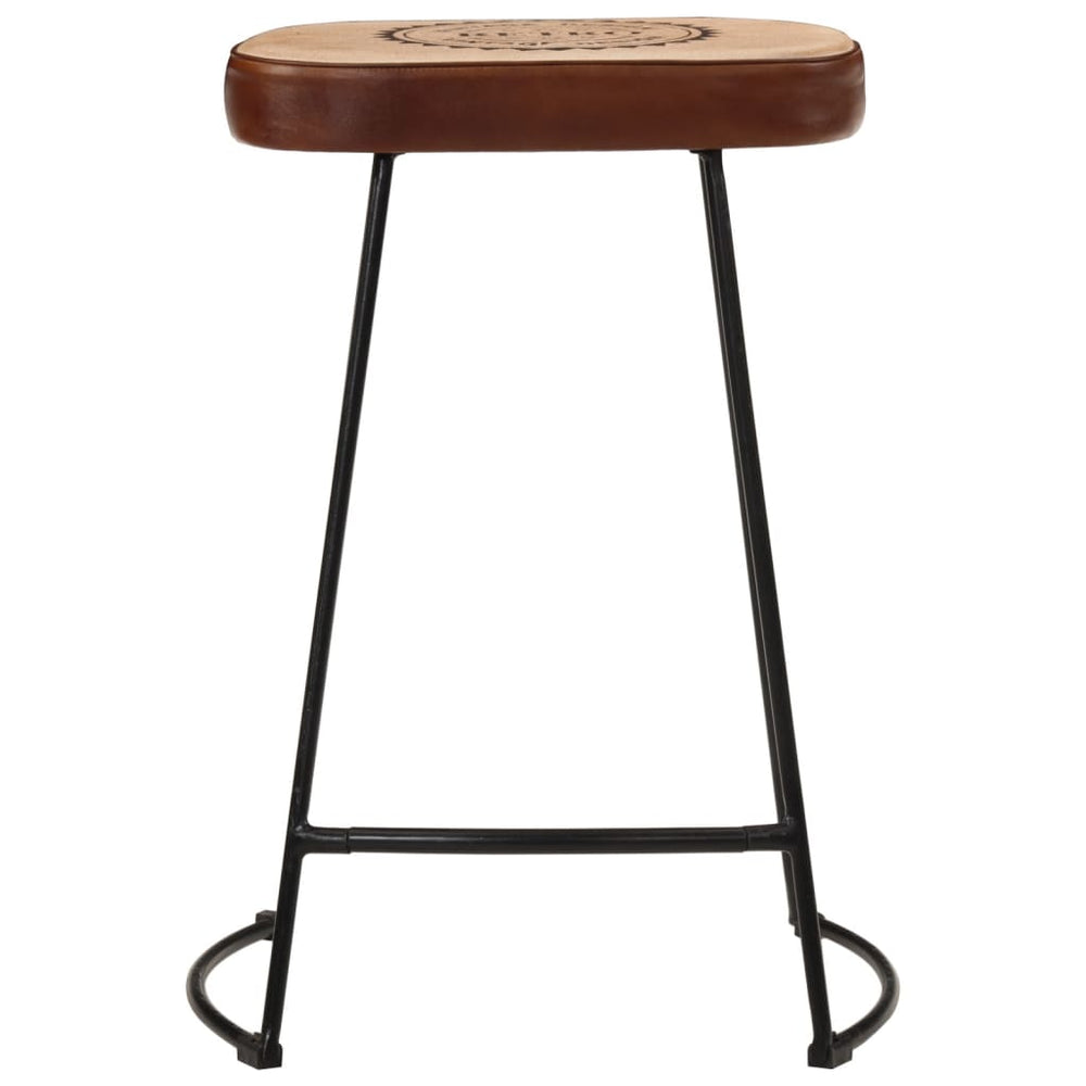 Bar stools, 2 pcs, dark brown, 41x29x62cm