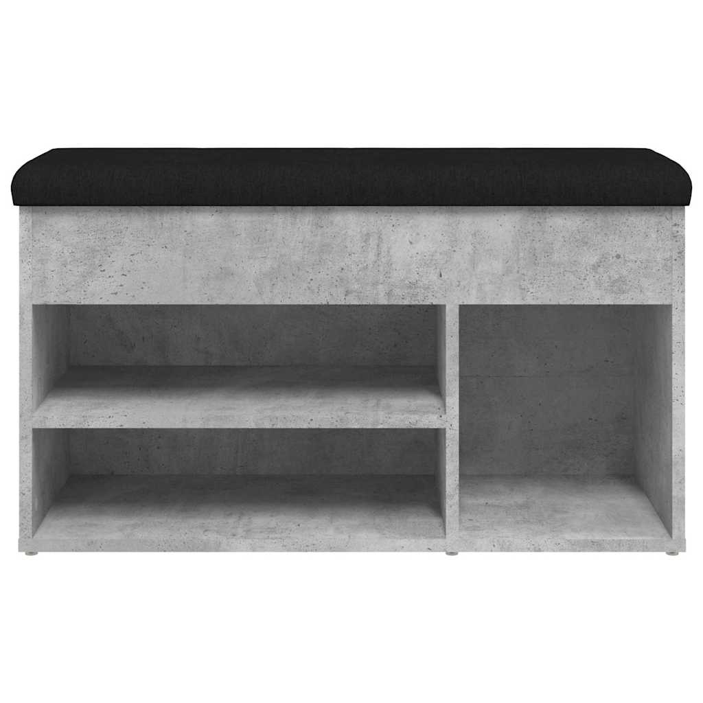 Apavu soliņš, betona pelēks, 82x32x45,5 cm, apstrādāta koksne