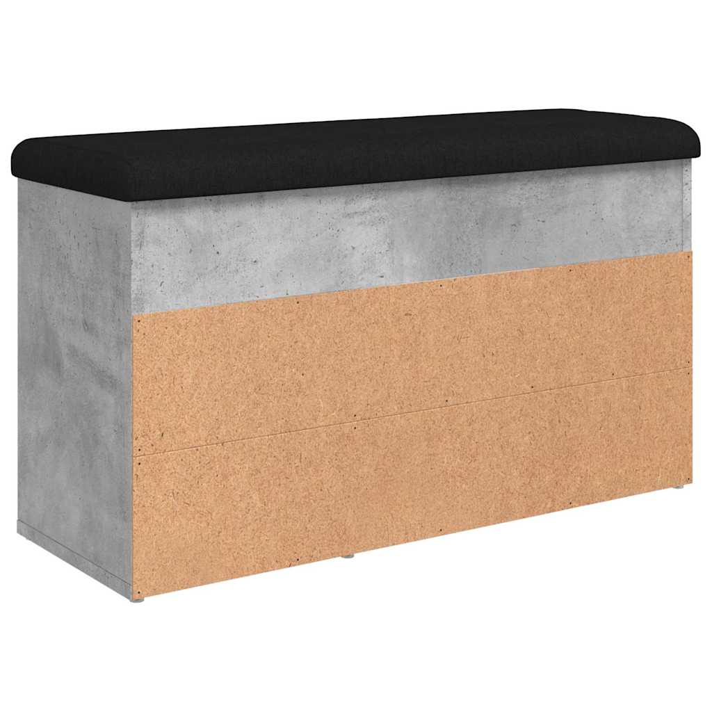 Apavu soliņš, betona pelēks, 82x32x45,5 cm, apstrādāta koksne